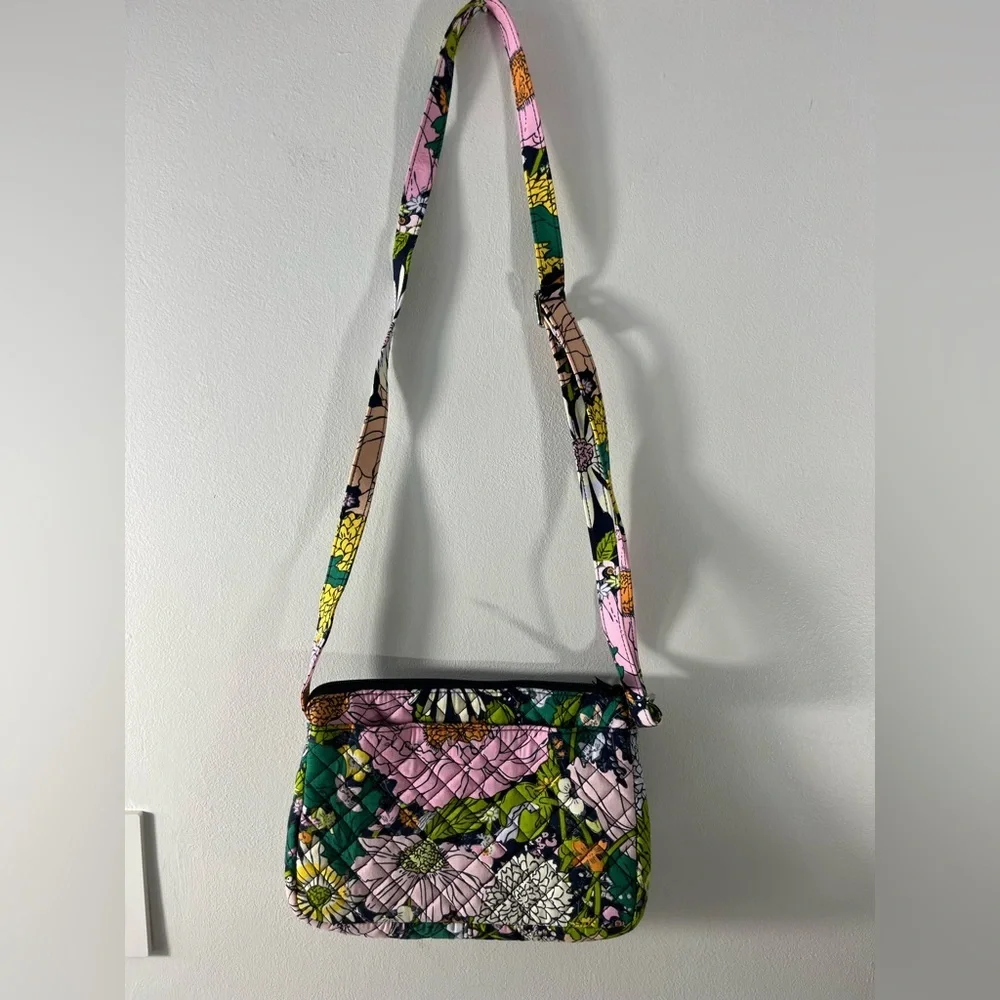 Vera Bradley Purse Cross Body Bag Floral Pattern Bloom Bloom - Picture 3 of 8